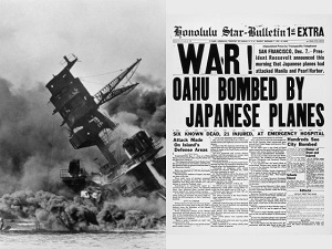 USS-Arizona-Sinking-Pearl-Harbor-Newspaper-December-7-1941