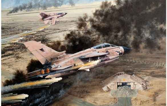 Panavia Tornado RAF Inggris saat perang Teluk 1