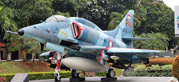 A-4-Skyhawk TNI-AU di Museum ABRI Satria Mandala Jakarta