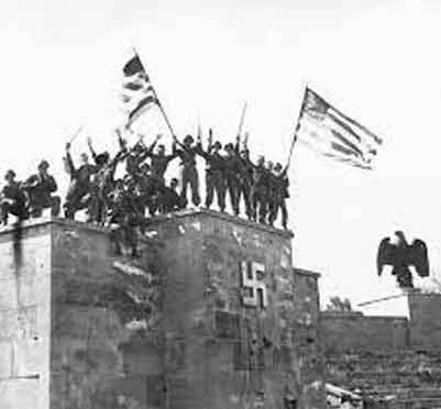 Tentara Amerika dan sekutu berhasil mengalahkan NAZI Jerman di Italia