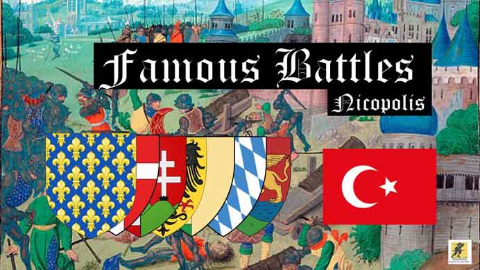 Pertempuran Nicopolis pada bulan September 1396 M, juga dikenal sebagai Perang Salib Nicopolis, adalah upaya oleh Prancis, Hongaria, dan sekutu Eropa lainnya untuk mengekang ancaman Turki Utsmaniyah saat mereka terus mendesak ke barat ke Eropa.