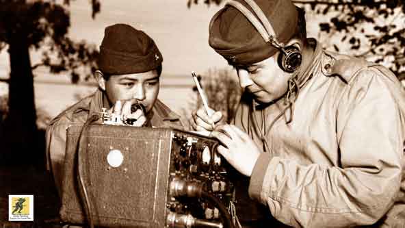 Seorang code talker adalah seseorang yang dipekerjakan oleh militer selama masa perang untuk menggunakan bahasa yang kurang dikenal sebagai sarana komunikasi rahasia.