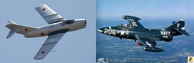 Grumman F9F Panther vs MiG-15 Fagot