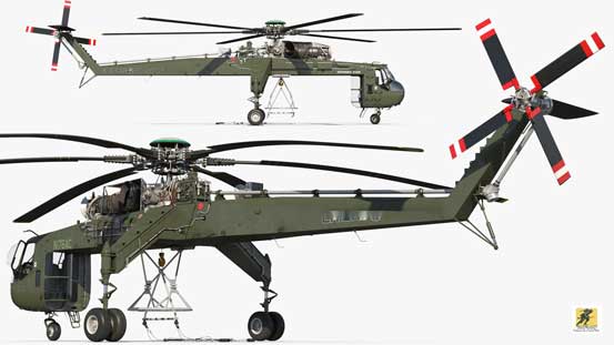 Sikorsky CH-54A Tarhe Skycrane