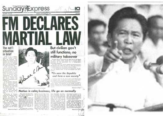 21 September 1972, Presiden Filipina Ferdinand Marcos memberlakukan darurat militer di Filipina, yang mengawali periode pemerintahan otoriter & tanpa pemilu yang keras